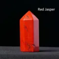 Natural red jasper crystal tower gemstone wand single terminated quartz pillar decor - Red Jasper