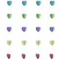 3D paper heart garland hanging decoration colorful party decor for children birthday celebration - Colorful Heart