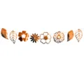 Metallic gold flower and leaf garland hanging decoration for party wedding celebration - Rose Gold