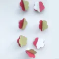 3D paper flower garland hanging decoration for kids birthday party room decor supplies - Red Flowers (3m)