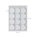 12pcs round acrylic adhesive glue dots sheet for 3d paper flower wedding decoration 8.5x12.5cm - Round Acrylic Glue / 12 Pieces/Pack