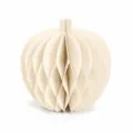 Beige paper pumpkin honeycomb ball variant for Thanksgiving and Halloween party table decoration. - Thick Paper Pumpkin Honeycomb Ball / L / Beige