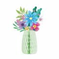 Easter party honeycomb paper vase floral centerpiece decoration spring summer table decor sku - Tiffany Green