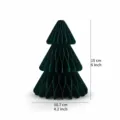 3D Christmas tree honeycomb ball ornament green paper table centerpiece decor for holiday party - 6 Inch / Green