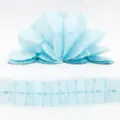 Light blue clover paper garland for party wedding decoration, beautiful hanging string. - Light Blue