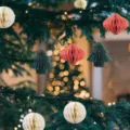 Χριστουγεννιάτικα χάρτινα στολίδια κρεμαστή διακόσμηση γιορτινό δέντρο ντεκόρ σετ δώρο - A01-10 5 εκ. σετ 3 τεμαχίων