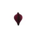 Décoration de Noël en papier alvéolé bordeaux avec bordure dorée à suspendre. - A01-07 Calebasse simple couche 12 cm - rouge