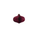 Décoration de Noël lanterne suspendue en papier nid d'abeille bordeaux brillant. - A01-05 Forme oignon 10*11 cm - bordeaux