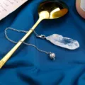 Pendolo in cristallo bianco naturale ciondolo fai da te decorazione domestica regalo - Pendolo Monocristallo Bianco