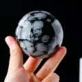Prachtige Natuurlijke Sneeuwvlok Obsidiaan Kristal Bal Gepolijste Bol Voor Thuis Decor - Sneeuwvlok Obsidiaan Bol (Zonder Voet) / Diameter ca. 3-3.5cm