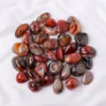 Natural banded agate tumbled stones, crystal quartz mineral specimen for fish tank decor. - Banded Agate Tumble Stones (3-5cm) / 500g Pack