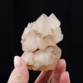 Echtes weißes Quarz Kristall Stufen Mineral Exemplar für Heimdekoration und Sammlung. - Mehrköpfige Bergkristall Cluster Probe / Ca. 120-150g