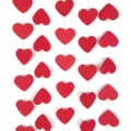 Red paper heart garland string for Valentine's Day party and wedding decoration details. - Red Paper / 4M