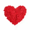 Red heart paper confetti details, romantic wedding party and Valentine decoration shot. - 10g/Pack / Red