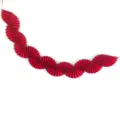 Guirlande d'éventails en papier rouge pour fête, bannière suspendue pliée (variante). - Banderole éventail en papier - Rouge