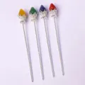 Colorful crystal fruit hair stick traditional Hanfu hair accessory 4 color variants set - Crystal Strawberry Hair Stick / Random Color
