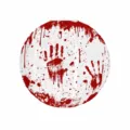 Halloween paper lantern bloody handprint spooky party hanging decoration ghost festival prop - Red Handprint