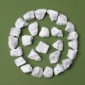 White turquoise rough stones variant, natural crystal gemstone for aromatherapy and home aquarium decor. - 1-2cm/100g