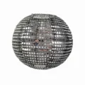 Silver sequin paper lantern disco ball hanging decoration for party home birthday decor. - 25cm / Disco Sequin Lanterns - Silver
