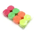 Detailed close-up view of colorful crepe paper rolls in a clear package for party decor. - 8 Rolls/Pack