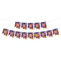 Halloween party hanging banner decoration with ghost and pumpkin letter flags for festive decor. - Purple Mermaid Tail