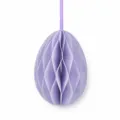 Oeuf de Pâques Boule Alvéolée Décoration Suspendue Papier Violet pour Fête Vitrine - Mauve Clair