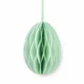 Décoration suspendue en papier alvéolé en forme d'œuf vert pour vitrine de Pâques. - Vert Tiffany
