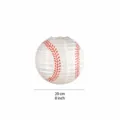 Baseball paper lantern decoration for sports themed birthday party and hanging event setup. - White (8 Inch)