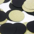 Black and gold round paper confetti for wedding birthday party table scatter decorations. - Black and Gold Rounds (Approx. 20g/Pack)