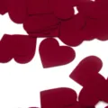 Red heart paper confetti for wedding party decorations, romantic table scatter decorations. - Red Hearts (Approx. 20g/Pack)