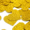 Gold heart confetti glitter sequins for wedding birthday party table scatter decoration. - Glitter Gold Hearts (Approx. 20g/Pack)