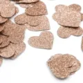 Rose gold glitter heart confetti for wedding, birthday party, and table decoration decor. - Glitter Champagne Gold Hearts (Approx. 20g/Pack)