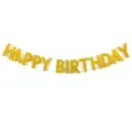 Gold glitter happy birthday banner letter garland party decoration backdrop hanging sign supply - Glitter Gold Happy Birthday