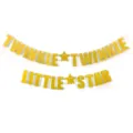 Gold glitter Twinkle Twinkle Little Star letter banner party decoration item variant - Twinkle Twinkle Little Star