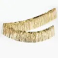 Golden metallic tinsel fringe curtain detail, shiny party backdrop streaming decoration. - 30cm*3m / Champagne Gold