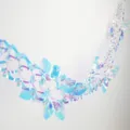 Holographic Rainbow Film Garland Hanging Decoration Party Wedding Christmas Holiday Supplies - Leaf Garlands 2.6m