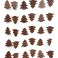 Brown Christmas tree paper garland string hanging decoration for party holiday decor. - Single Layer 4M / Brown