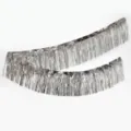 Rideau à franges en aluminium argenté 3m rideau de porte métallique pour fête mariage - 30cm*3m / Argent