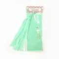 Mint Green Paper Tassel Garland DIY Party Hanging Wall Decoration Banner Set 5Pcs - 4106 Mint Green