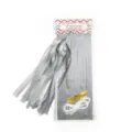 DIY tissue paper tassel garland silver party hanging decorations for birthday wedding 1pc - Printed Silver