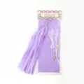 DIY tissue paper tassel garland for birthday party wedding room decoration 5 pieces set - 7104 Pale Purple
