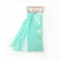 DIY tissue paper tassel garland 5pcs pack mint green hanging party wedding room decoration - 6106 Tiffany Blue