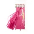Pink DIY tissue paper tassel garland set for birthday party wedding room hanging decor - 1403 Rose Red