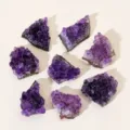 Natürliche rohe Amethyst-Cluster Kristall Mineral Probe Aroma Stein Heimdekor Stil - Amethyst-Block Klasse B / 10-20g/Stück