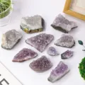 Natürliche rohe Amethyst Stufe Kristall Stein Probe Variante für Heimtextilien Dekor. - Gewöhnlicher Amethyst-Block / 100-150g/Stück