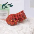 Natürlicher Kristall Schotter schlafende Katze Epoxidharz süße Tier Desktop Dekoration Ornament - Roter Jaspis