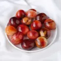Natural red agate polished stones palm pieces healing crystal display stock items - Single Piece (30-50g)