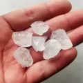 Natural rough white crystal stones, unpolished large particles for healing, diffuser and decor. - Size 1-2cm (50g)