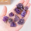Natürliche Roh-Amethyst Kristall Cluster lose Heilsteine für Aromatherapie Dekoration - Premium-Amethyst-Block / 50-80g/Stk