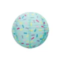 Colorful donut themed paper lantern for kids birthday party decoration round hanging decor - 12 Inches (30cm Diameter) / Blue